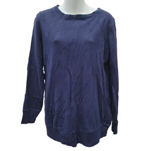2/$20 Gap Navy Blue Maternity Crewneck Sweatshirt Top Size: M